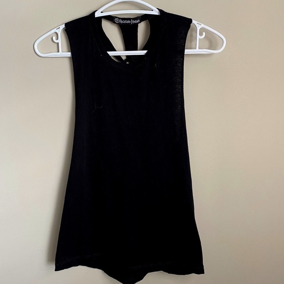 Recycled Karma Tops - Recycled Karma Women's Black Tank Top Braided Back Size‎ Small